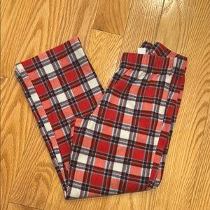 Old Navy Red Plaid Kids Pajama Set